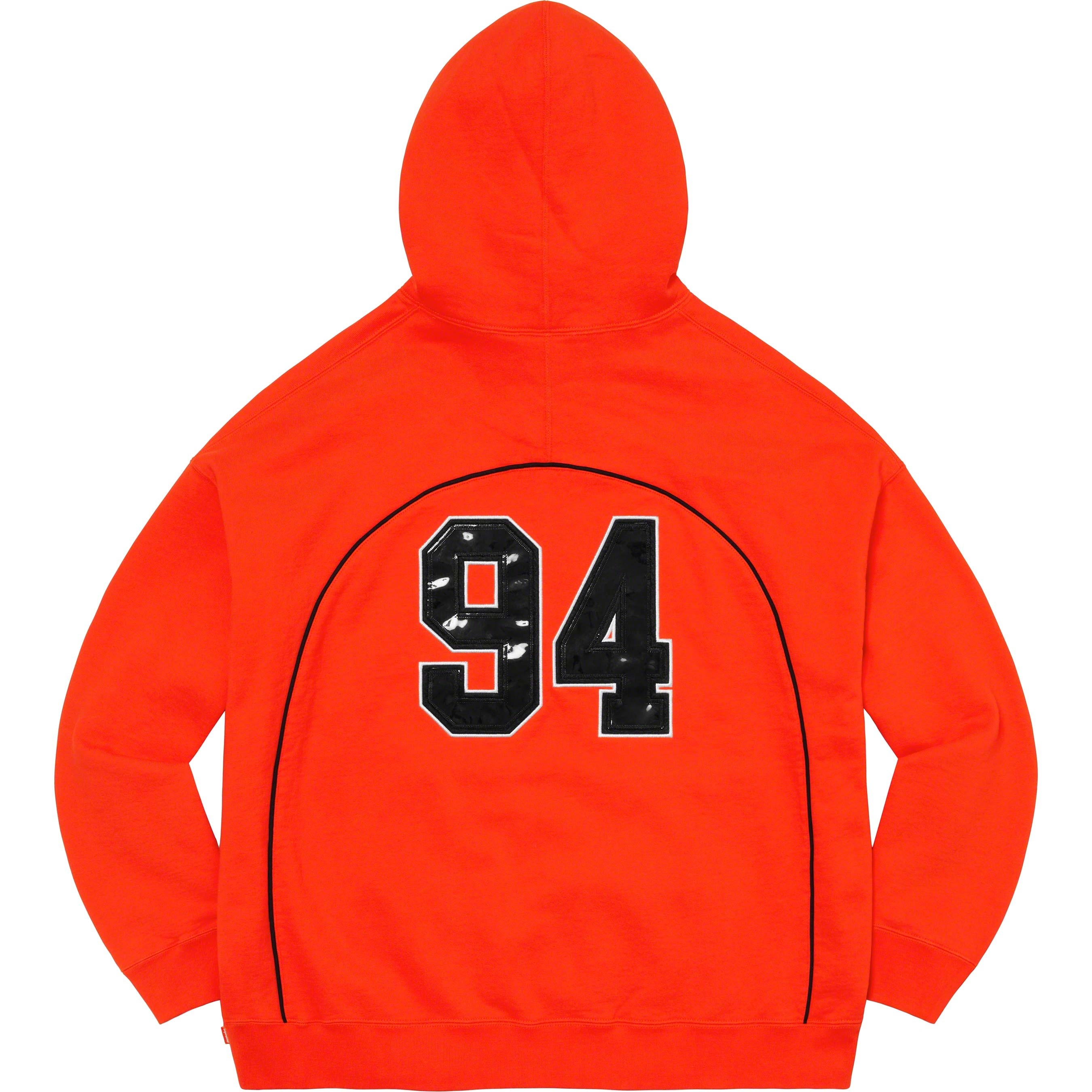 Boxy Piping Arc Hooded Sweatshirt view 3